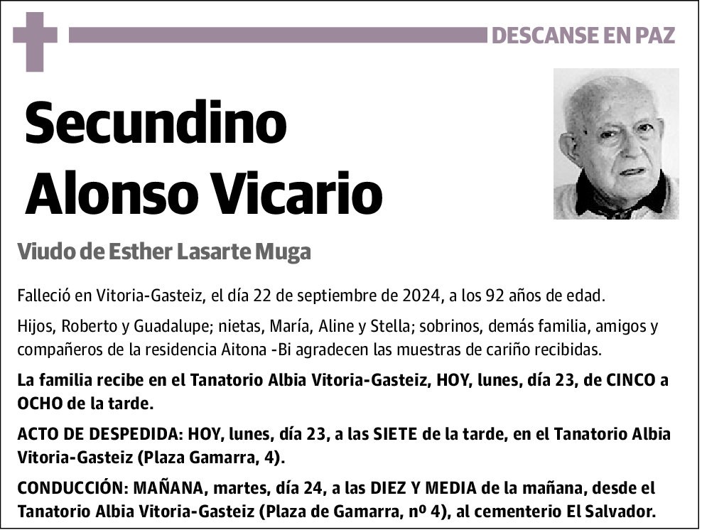 Secundino Alonso Vicario