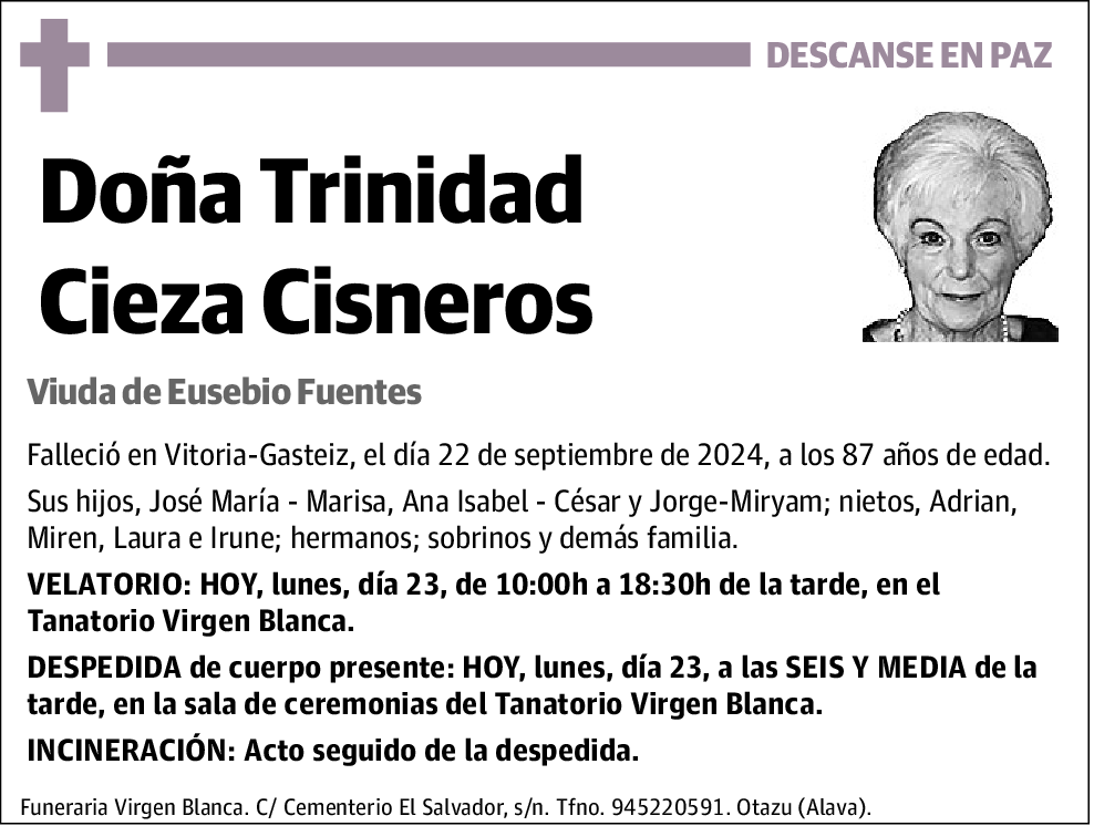 Trinidad Cieza Cisneros