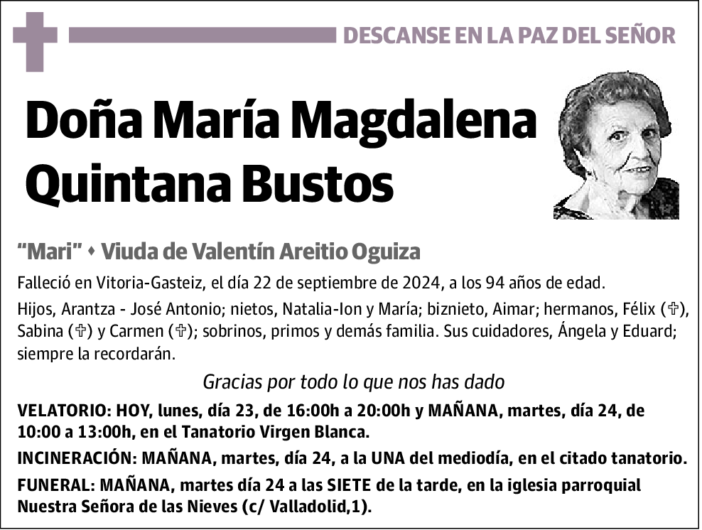 María Magdalena Quintana Bustos