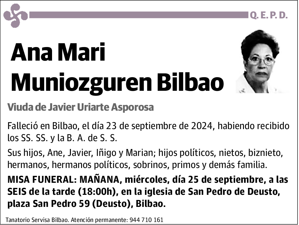 Ana Mari Muniozguren Bilbao