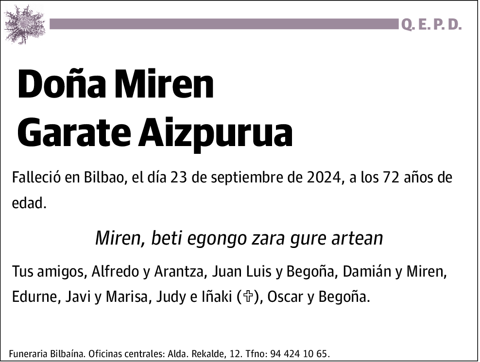 Miren Garate Aizpurua