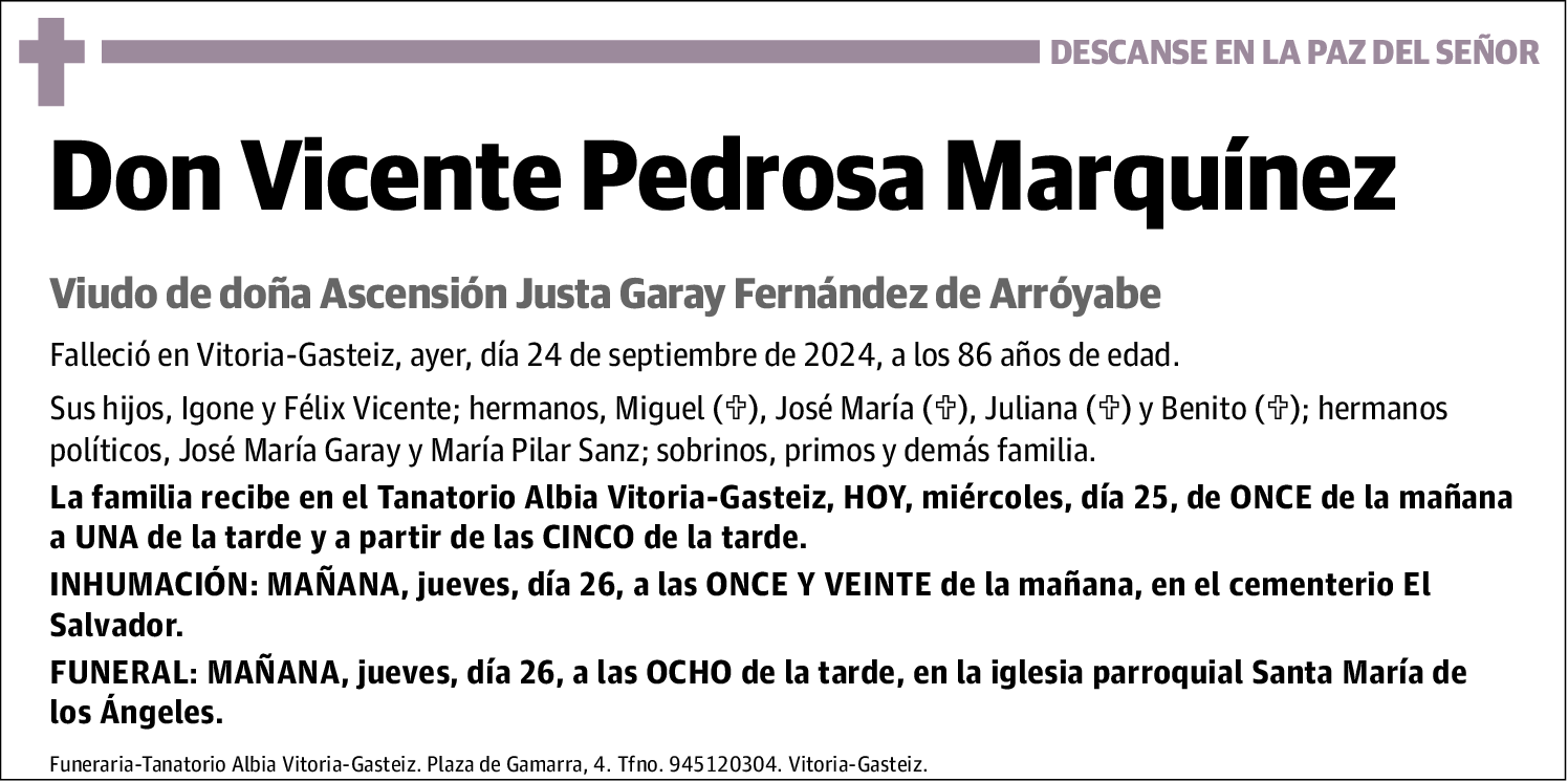 Vicente Pedrosa Marquínez