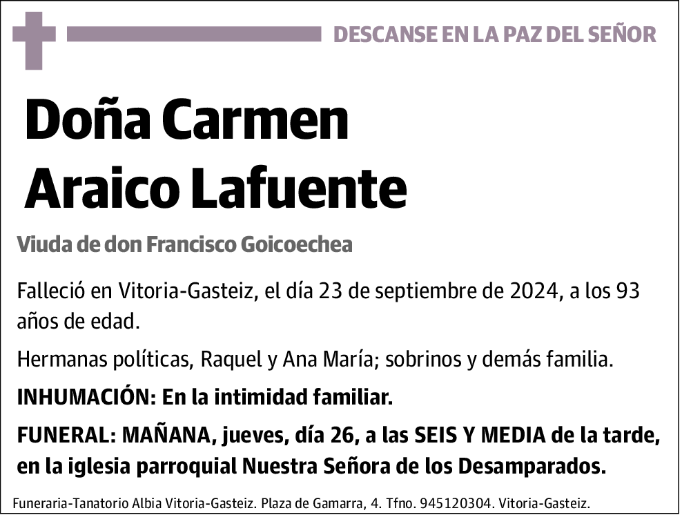 Carmen Araico Lafuente