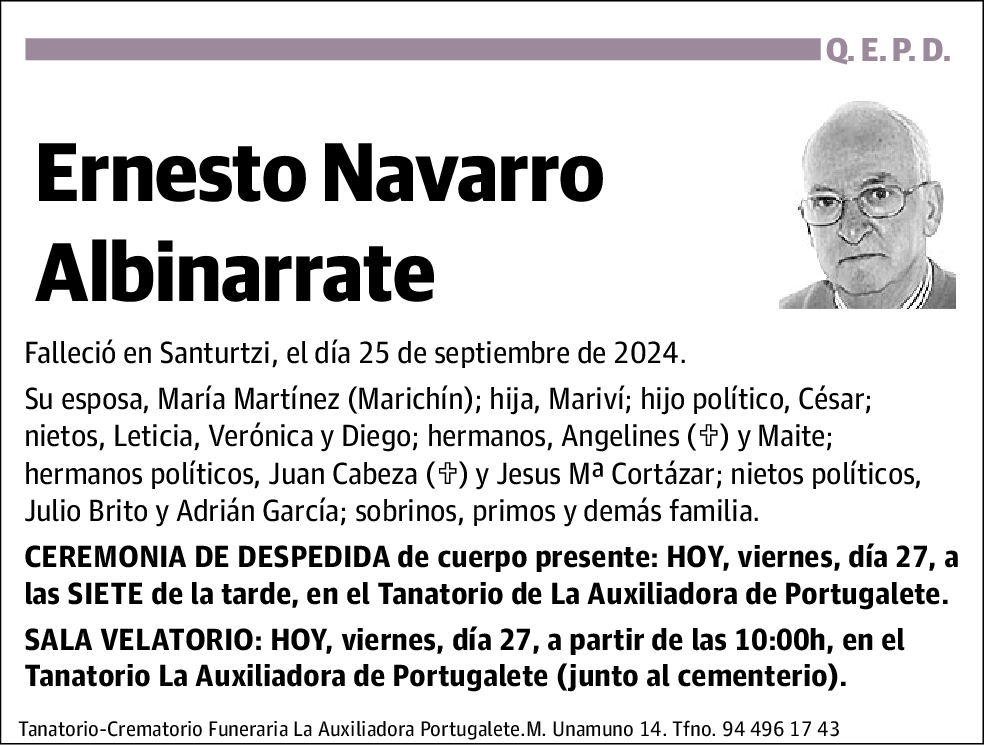 Ernesto Navarro Albinarrate