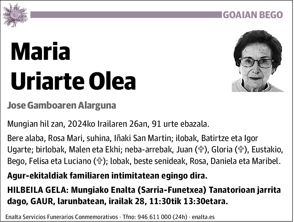 Maria Uriarte Olea