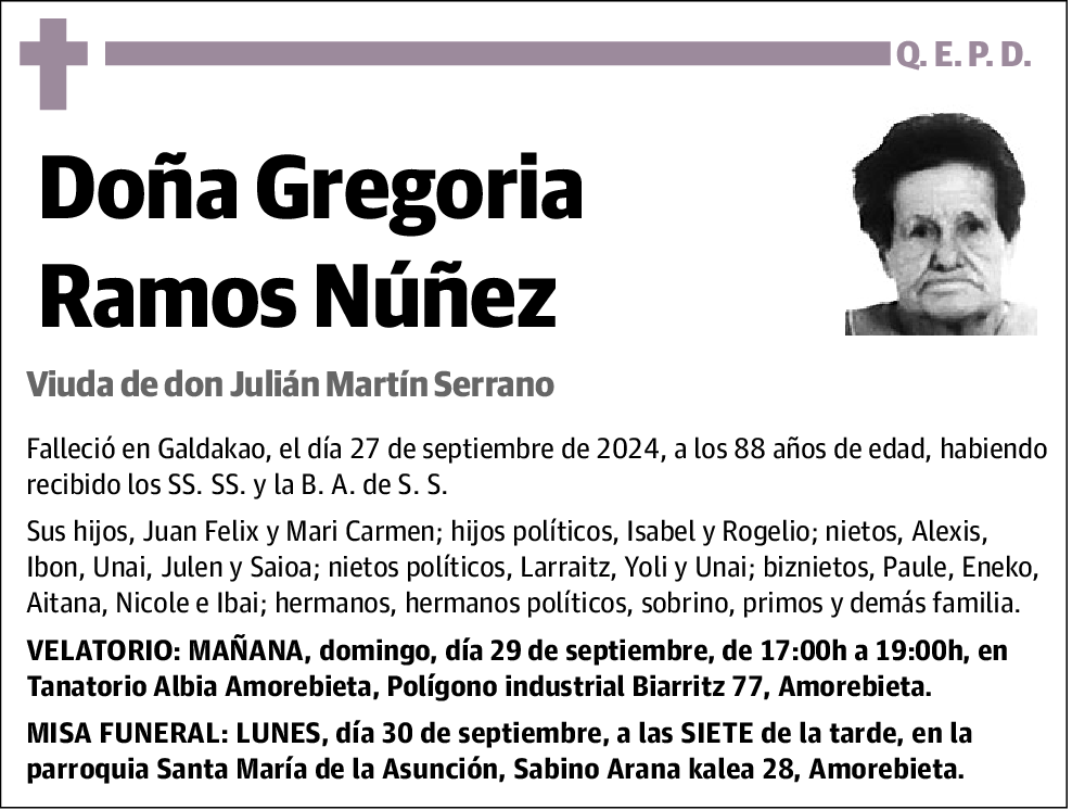 Gregoria Ramos Núñez