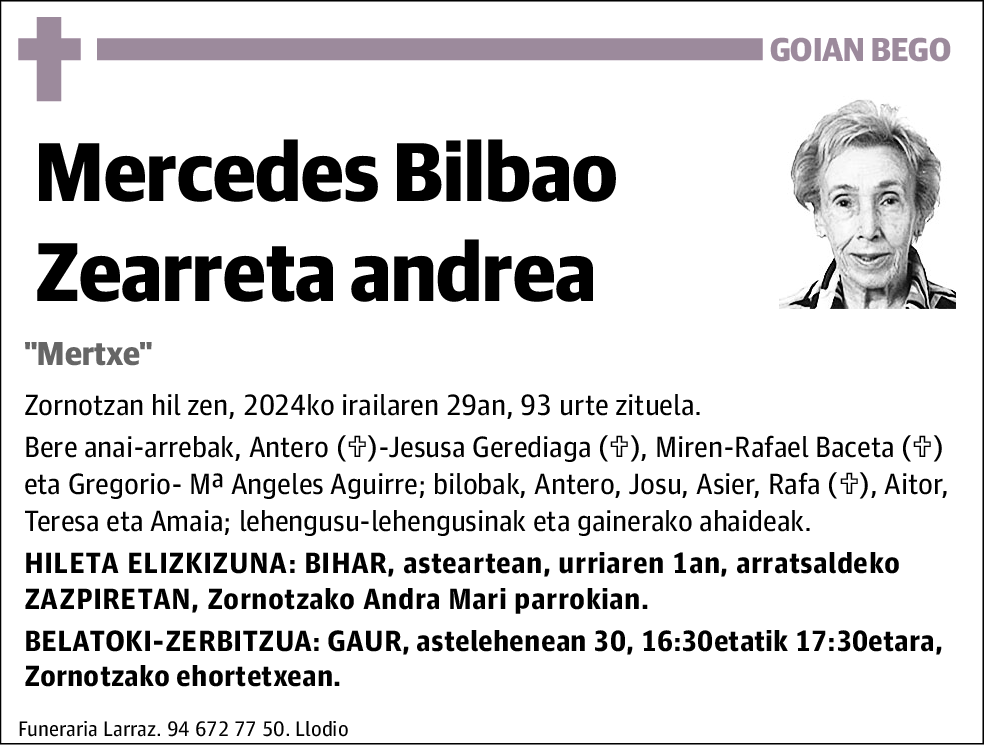 Mercedes Bilbao Zearreta