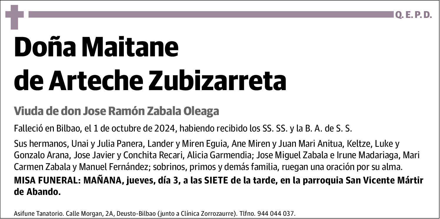 Maitane de Arteche Zubizarreta