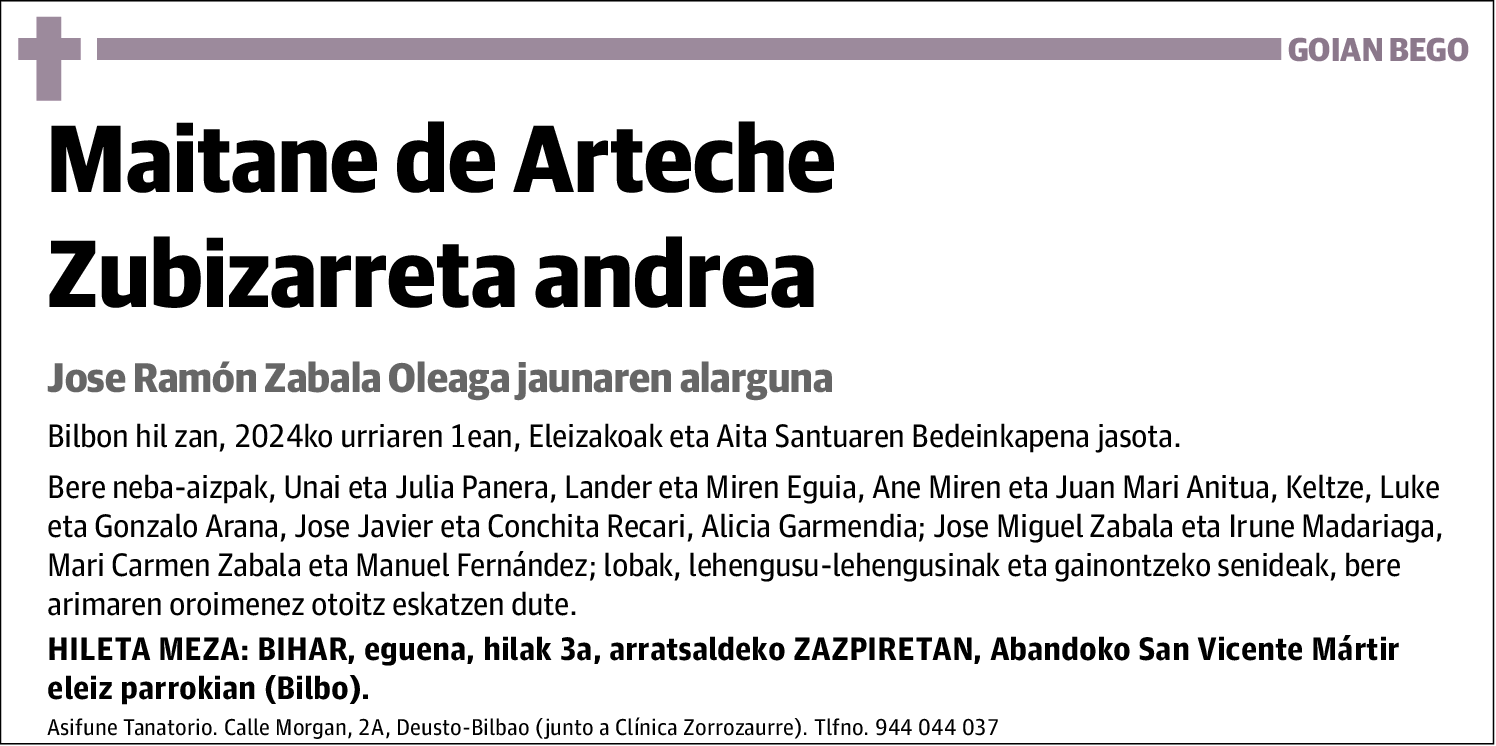 Maitane de Arteche Zubizarreta