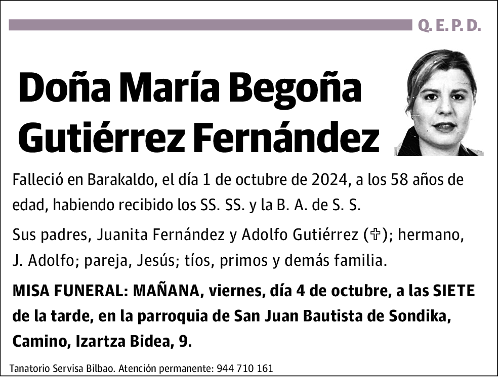 María Begoña Gutiérrez Fernández