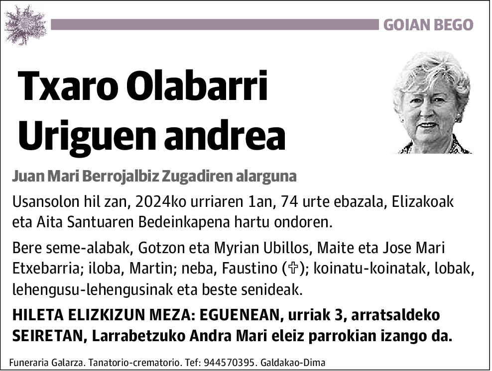 Txaro Olabarri Uriguen