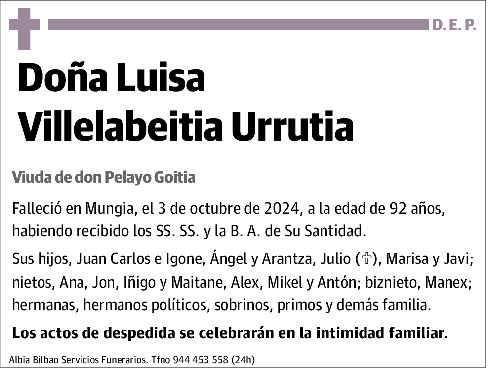 Luisa Villelabeitia Urrutia