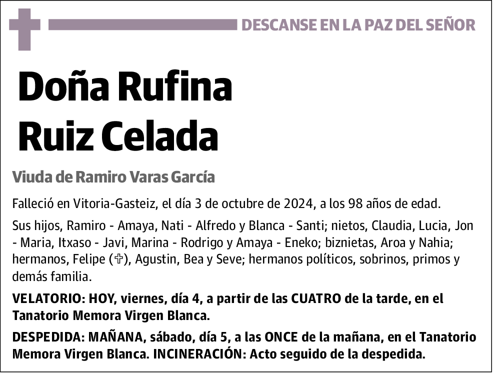 Rufina Ruiz Celada