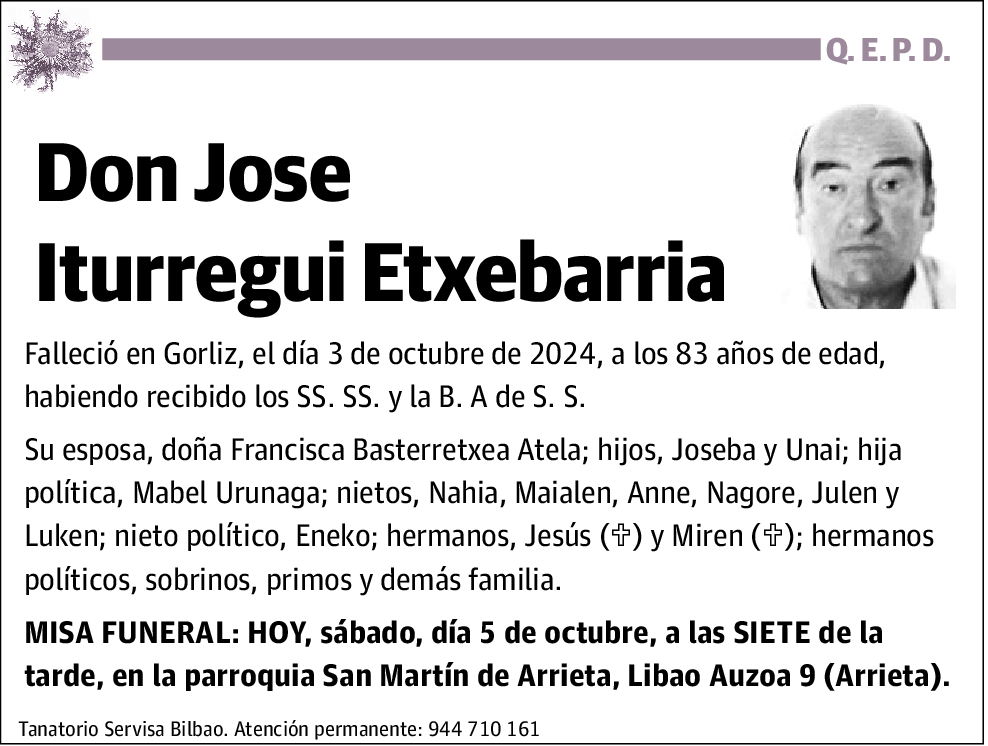 Jose Iturregui Etxebarria