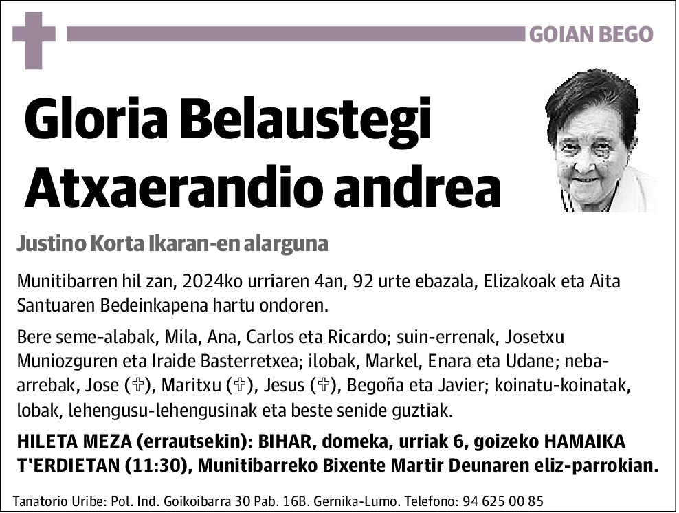 Gloria Belasutegui Atxaerandio