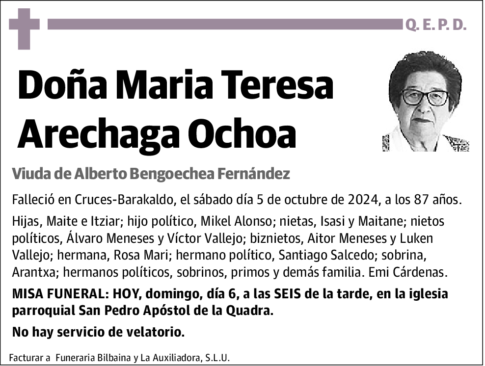 María Teresa Arechaga Ochoa