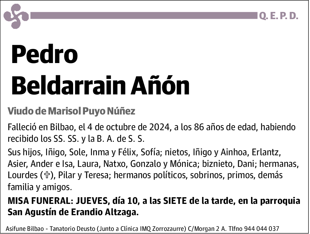 Pedro Beldarrain Añón