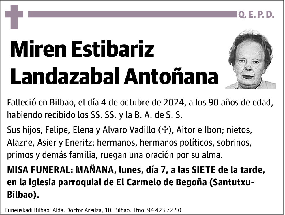 Miren Estibariz Landazabal Antoñana