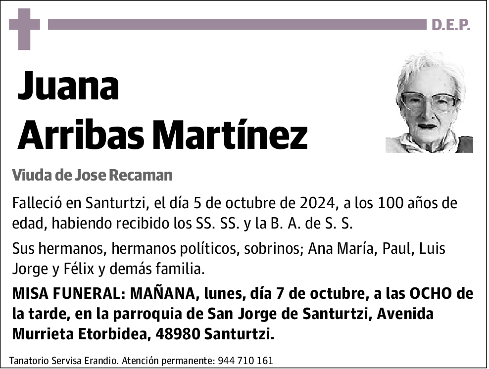 Juana Arribas Martínez