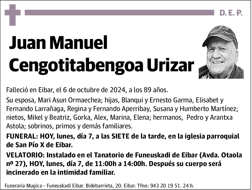 Juan Manuel Cengotitabengoa Urizar