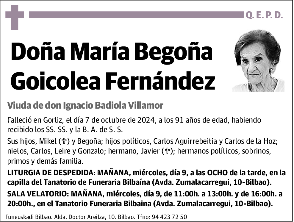 María Begoña Goicolea Fernández