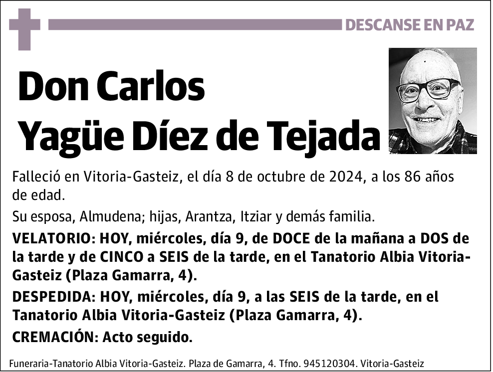 Carlos Yagüe Díez de Tejada