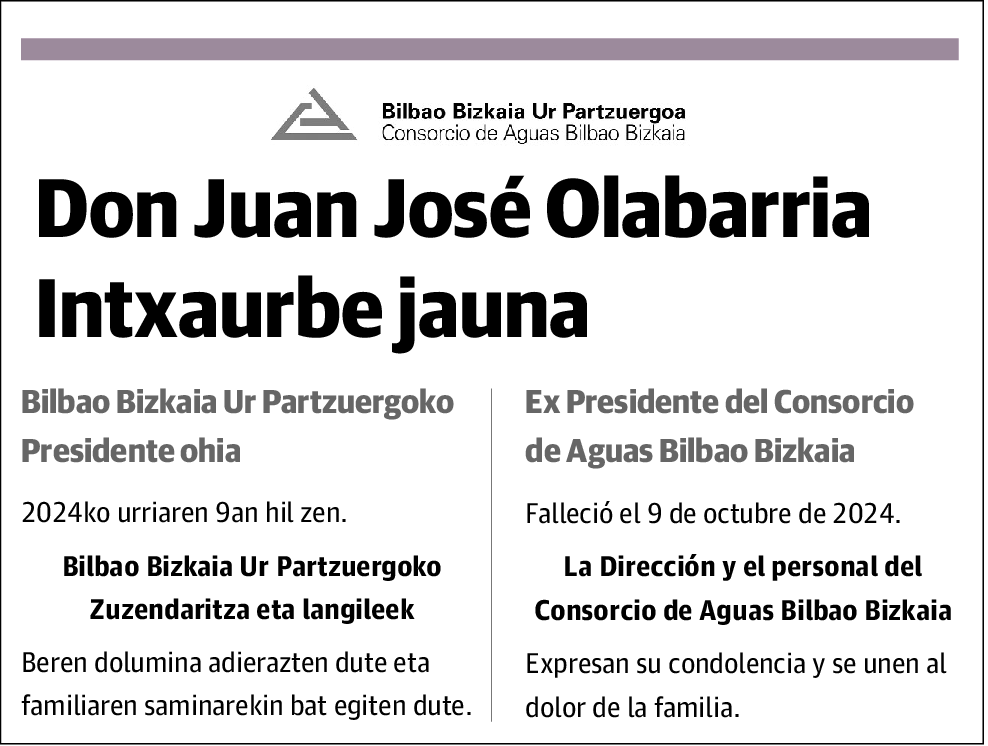 Juan Jose Olabarria Intxaurbe