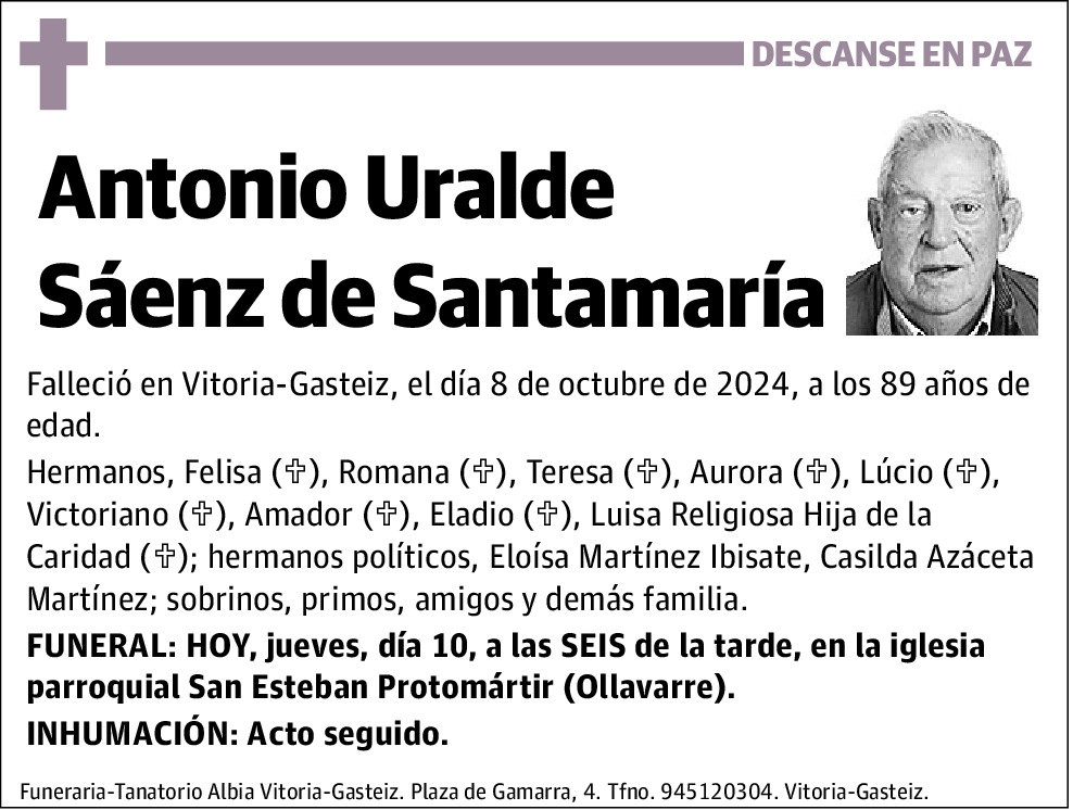 Antonio Uralde Sáenz de Santamaría