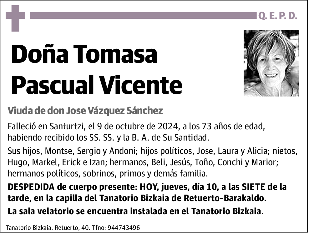 Tomasa Pascual Vicente