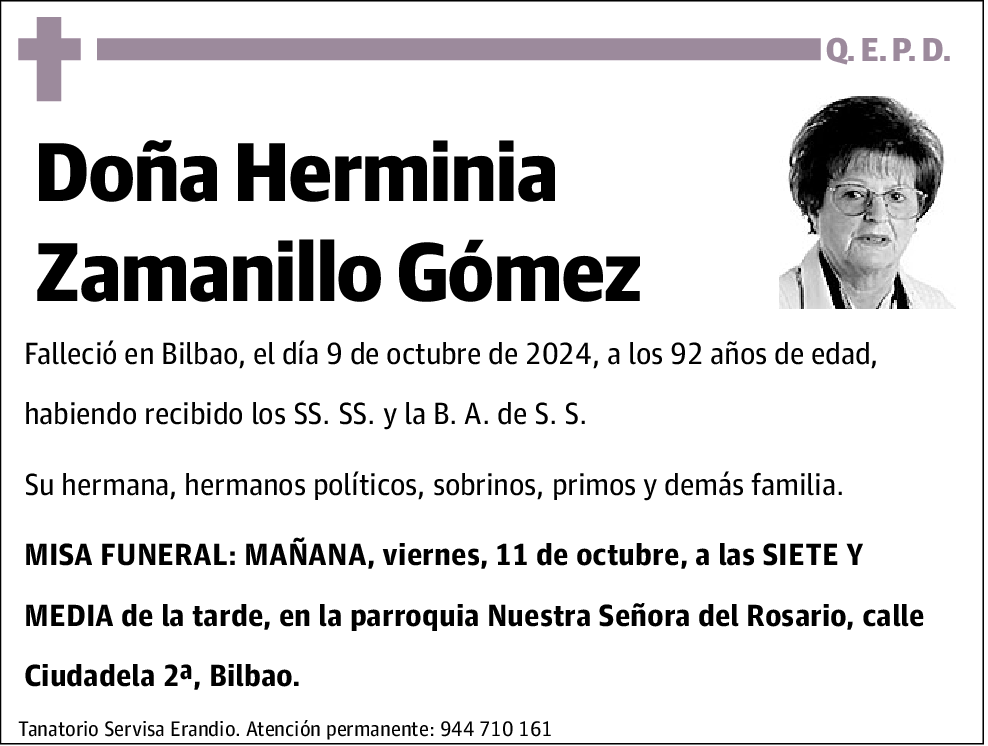 Herminia Zamanillo Gómez