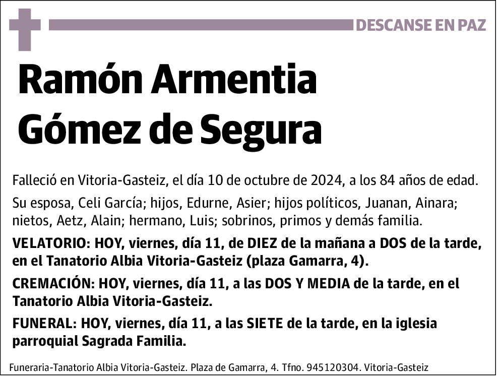 Ramón Armentia Gómez de Segura