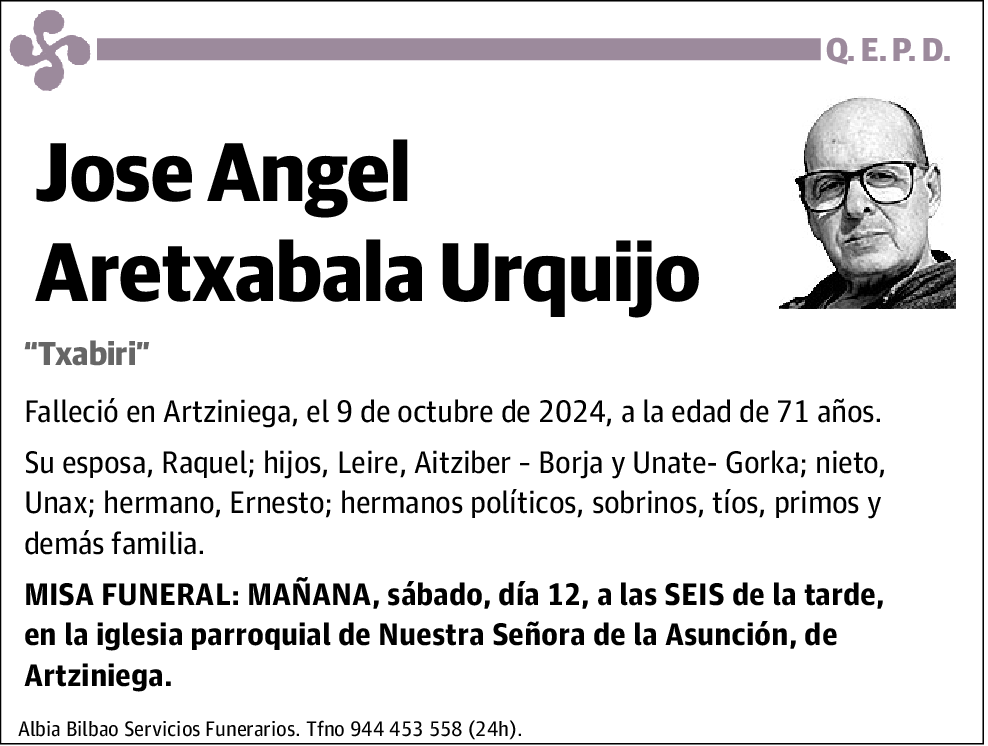 Jose Angel Aretxabala Urquijo