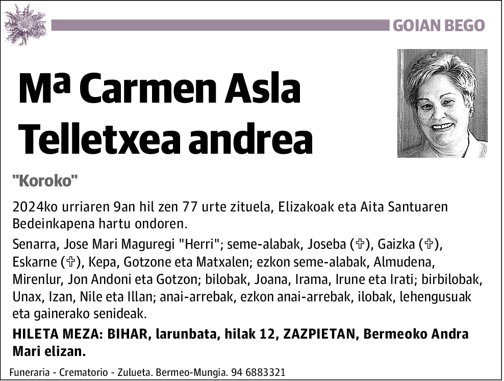 Mª Carmen Asla Telletxea