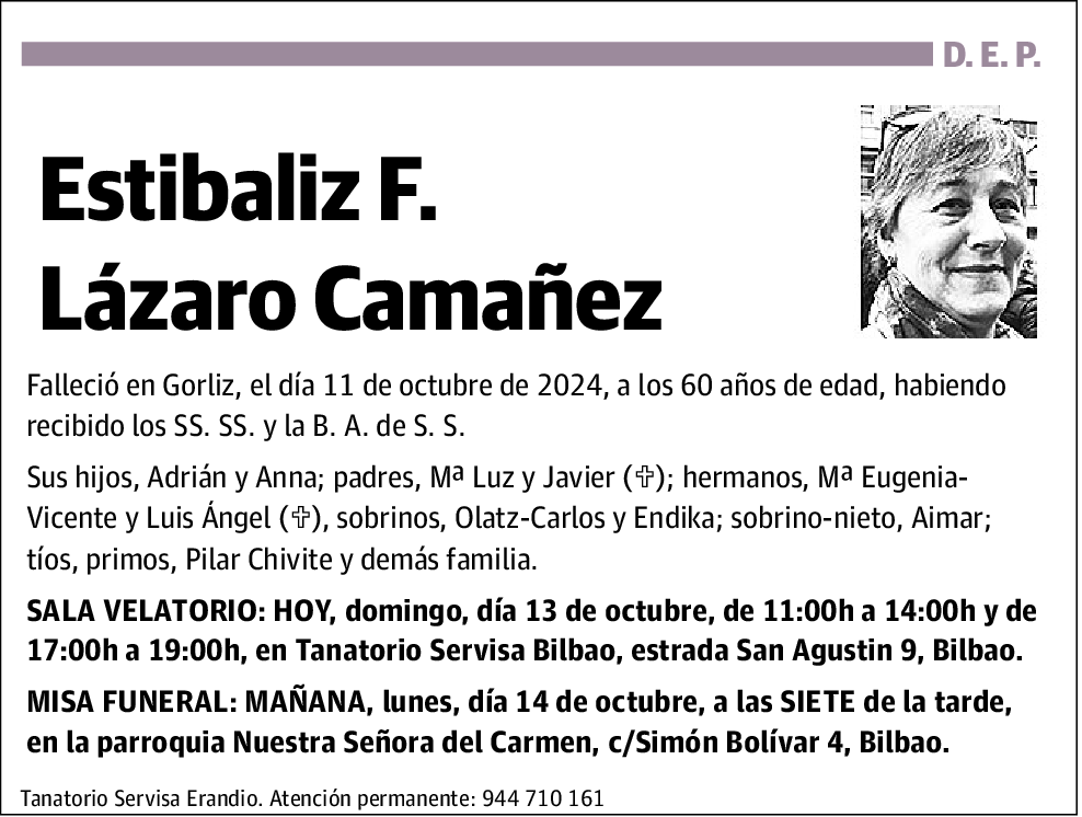 Luisa F Lázaro Camañez