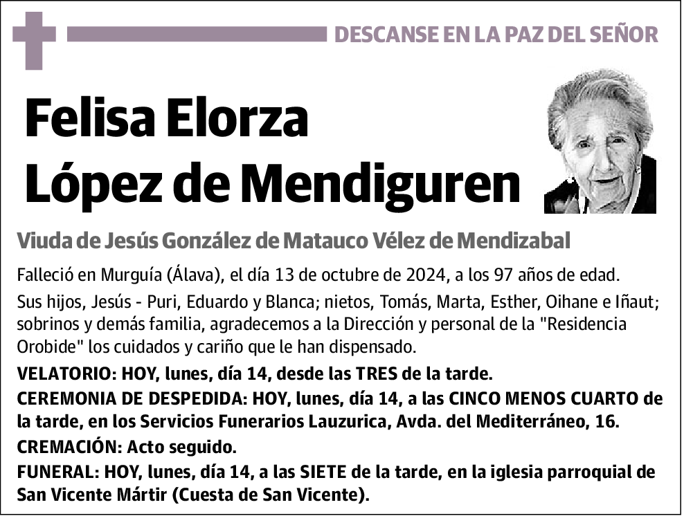 Felisa Elorza López de Mendiguren