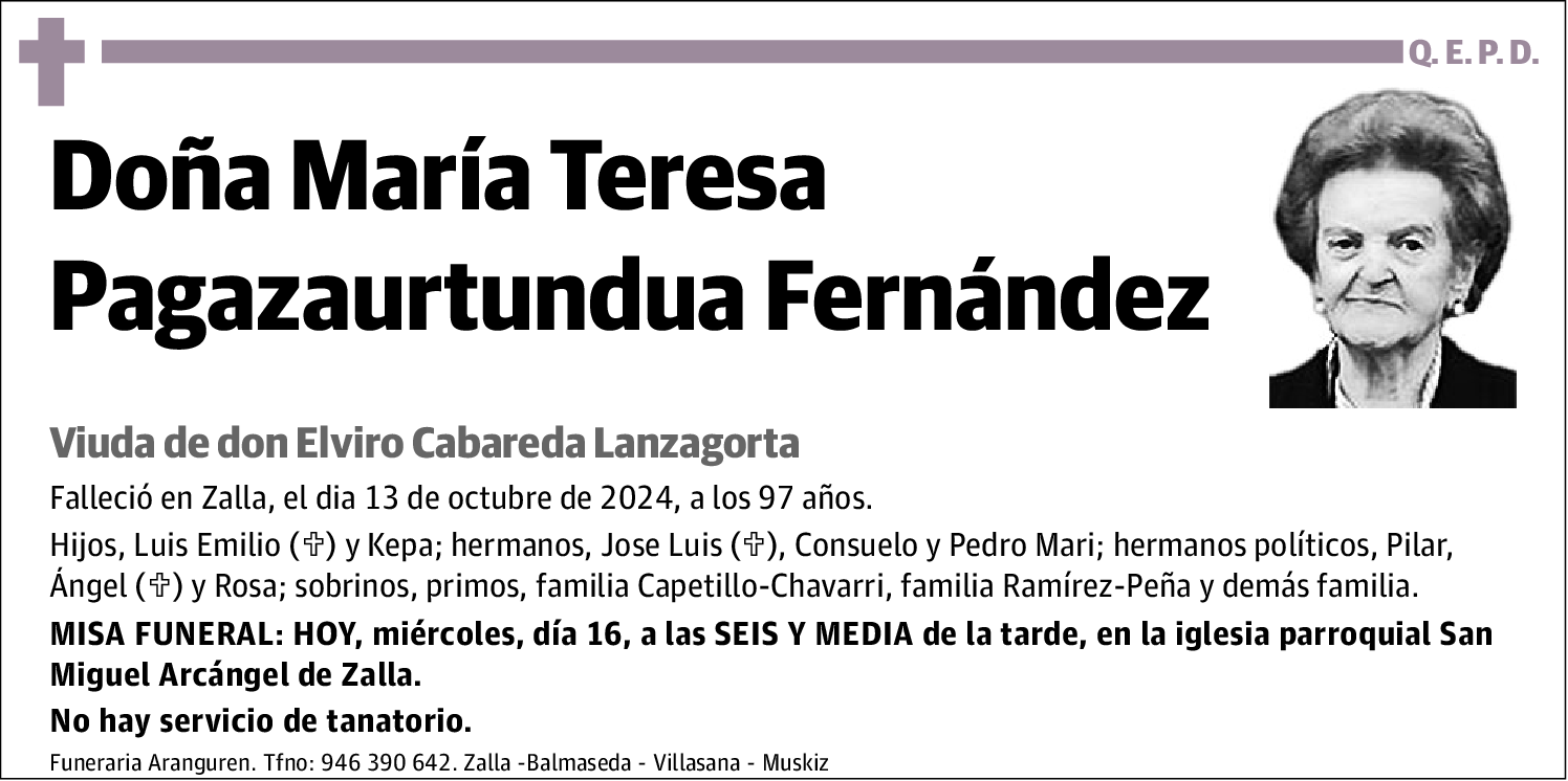 María Teresa Pagazaurtundua Fernández