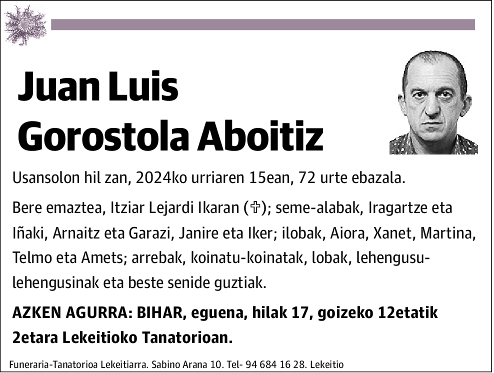 Juan Luis Gorostola Aboitiz