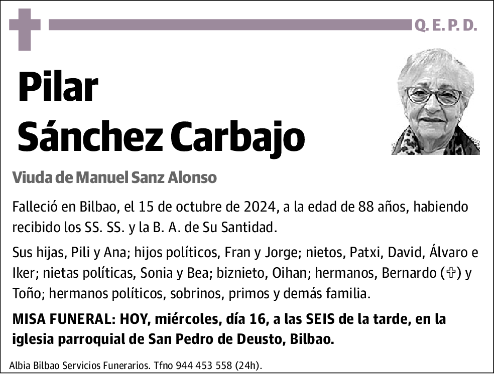 Pilar Sánchez Carbajo