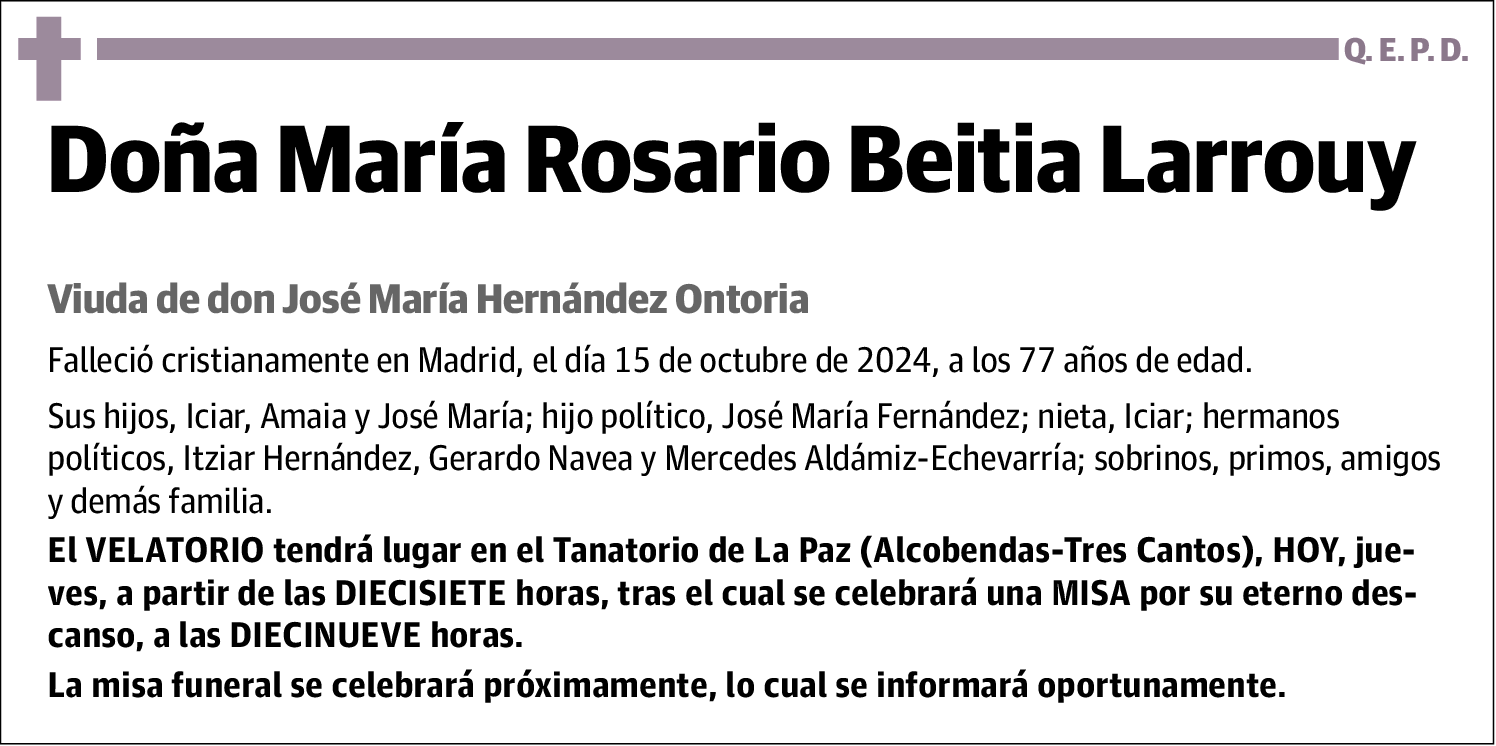 María Rosario Beitia Larrouy