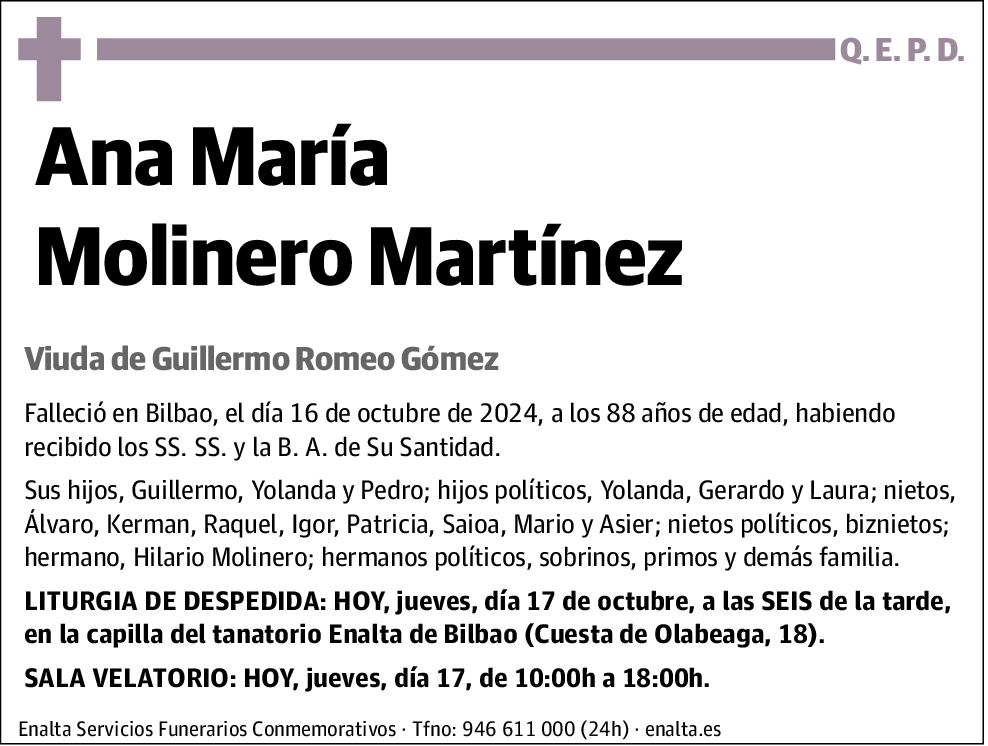 Ana María Molinero Martínez