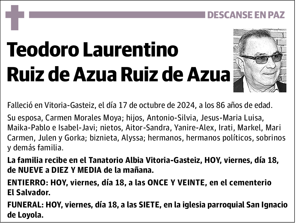Teodoro Laurentino Ruiz de Azua Ruiz de Azua