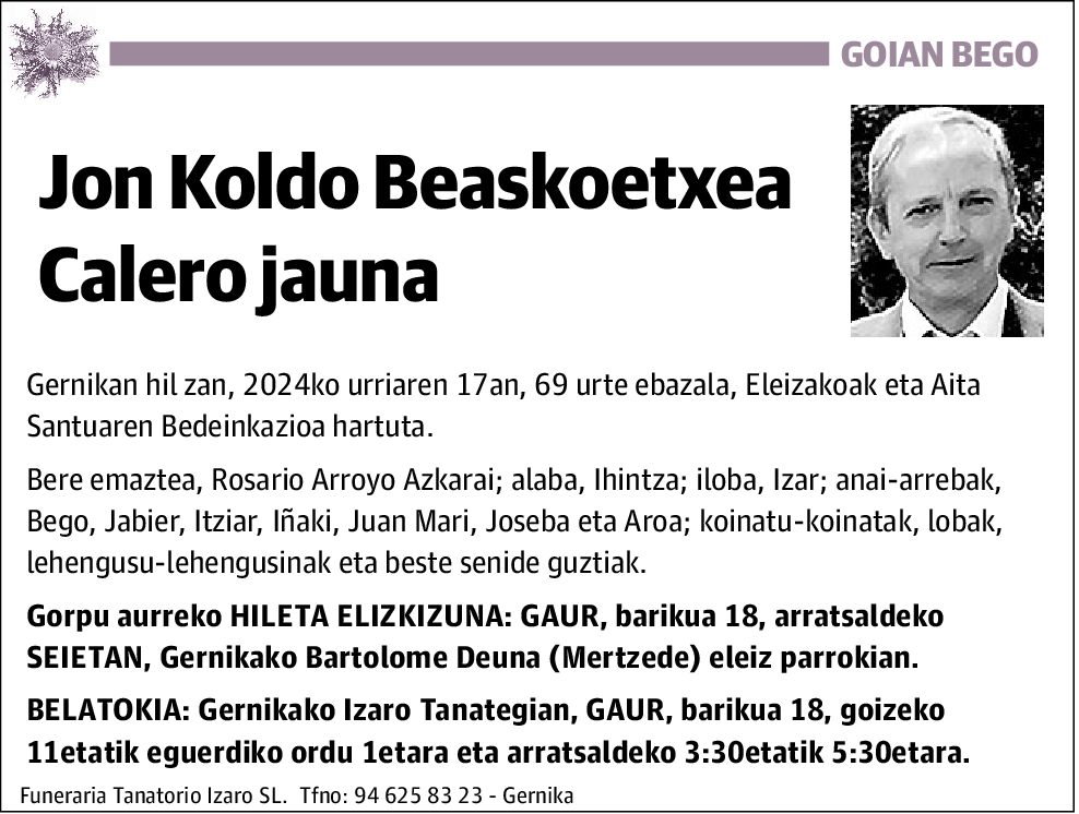 Jon Koldo Beaskoetxea Calero