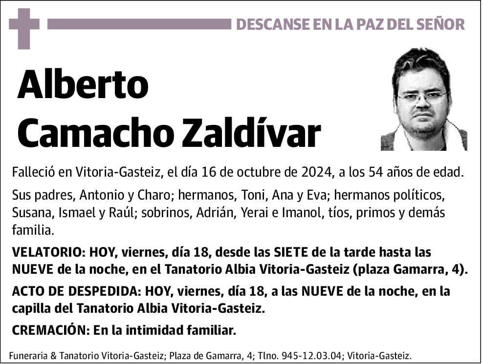 Alberto Camacho Zaldivar