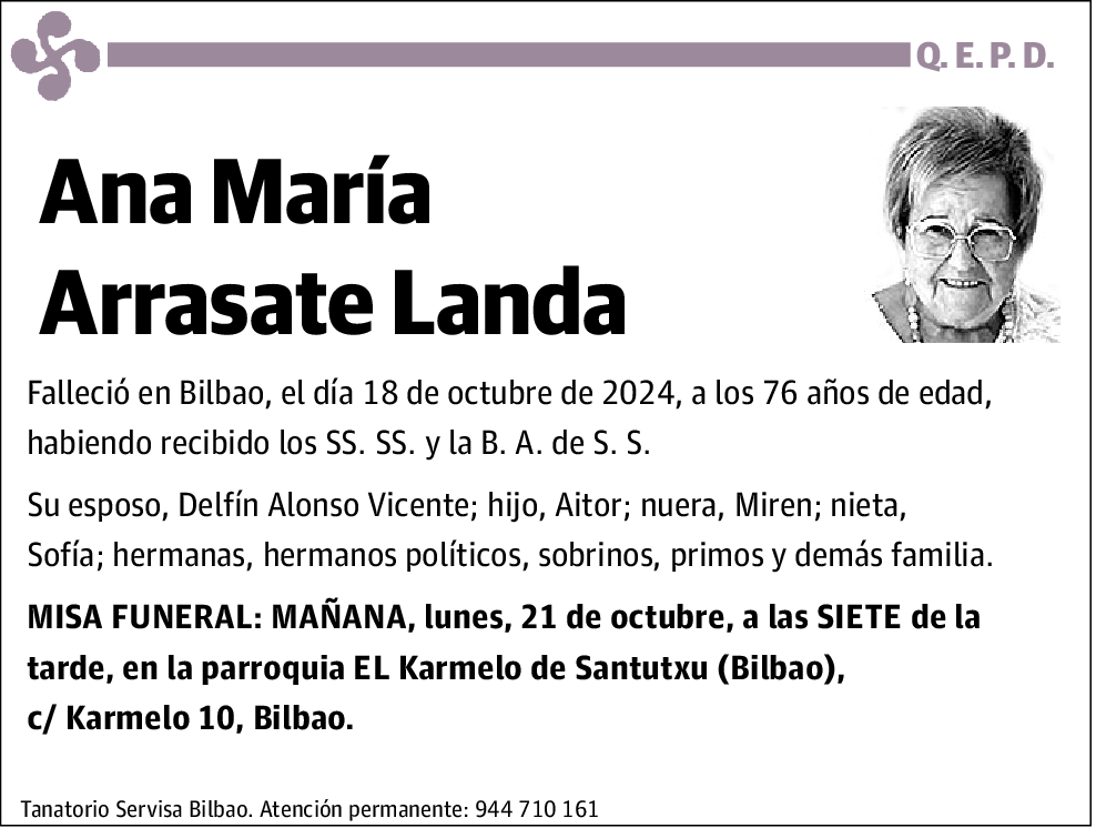 Ana María Arrasate Landa