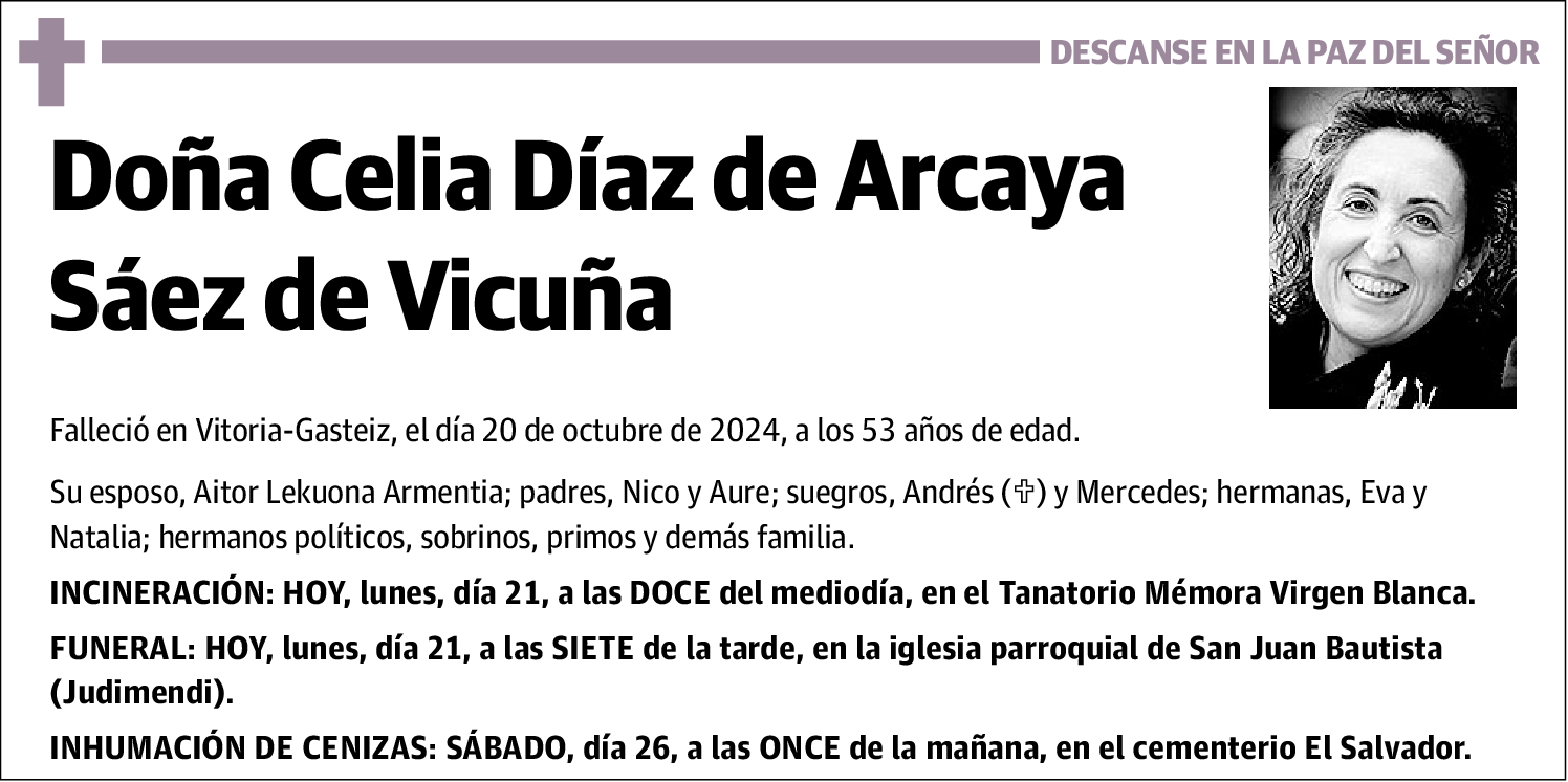 Celia Díaz de Arcaya Sáez de Vicuña