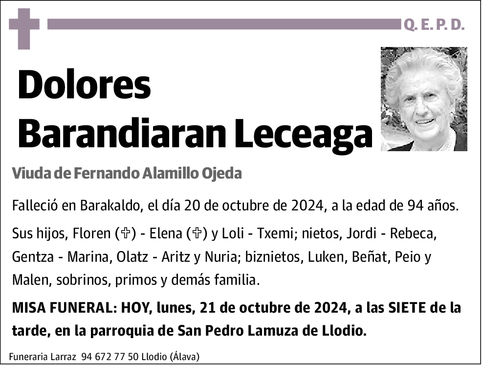 María Dolores Barandiaran Leceaga