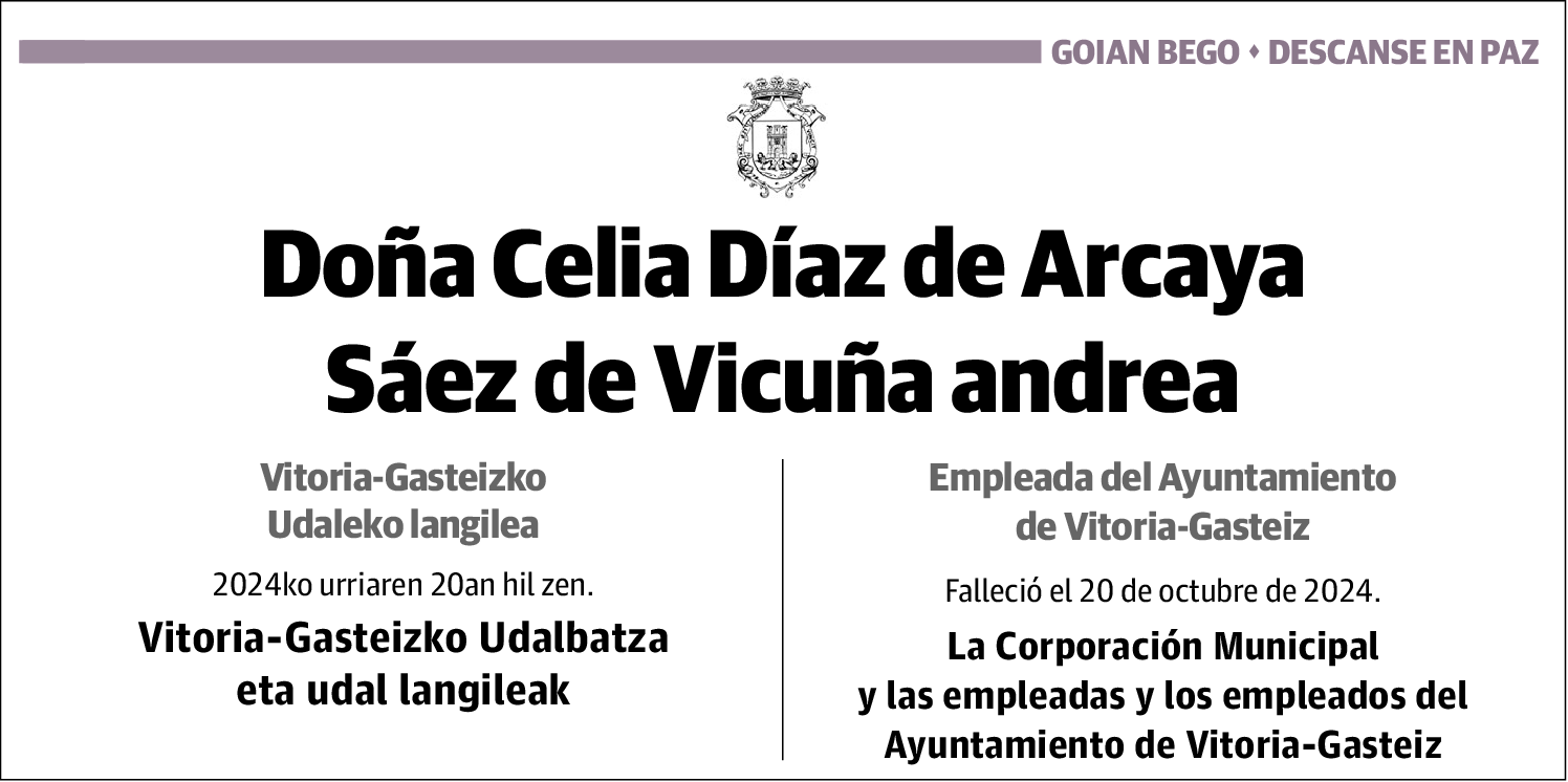 Celia Díaz de Arcaya Sáez de Vicuña