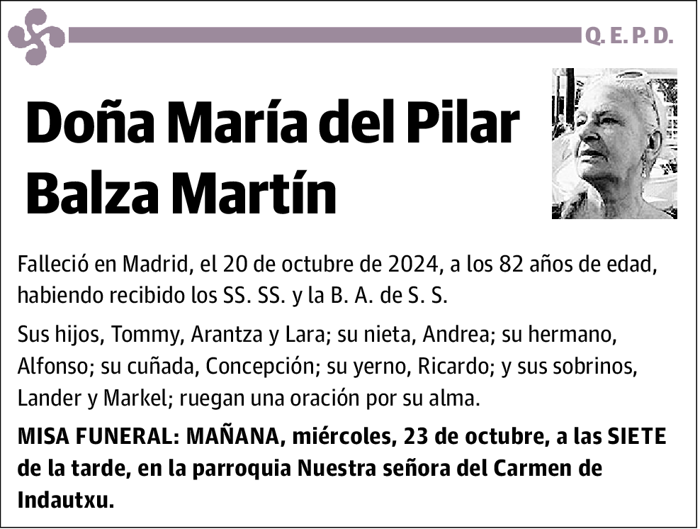 Maria del Pilar Balza Martin