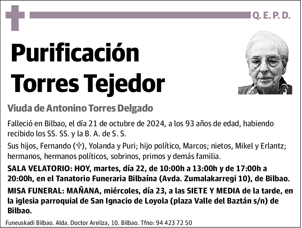 Purificación Torres Tejedor