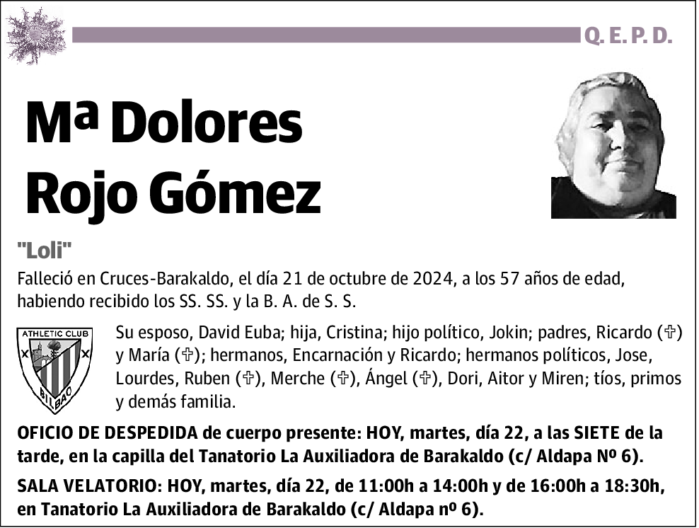 Mª Dolores Rojo Gómez